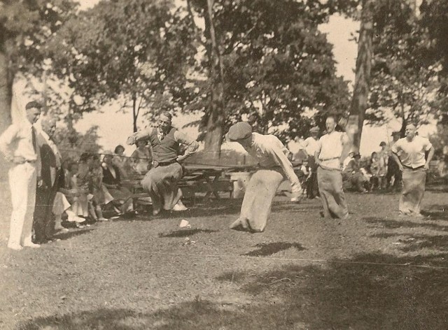 McCormick's picnic potato sack race