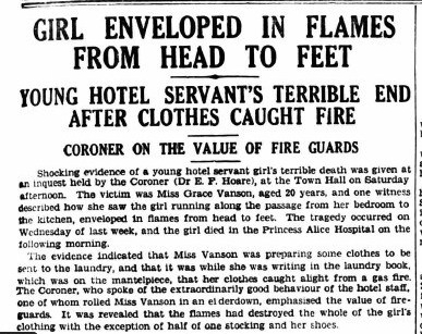 Girl Enveloped in Flames